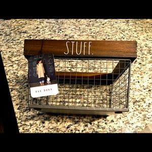 Rae Dunn "STUFF" basket /storage